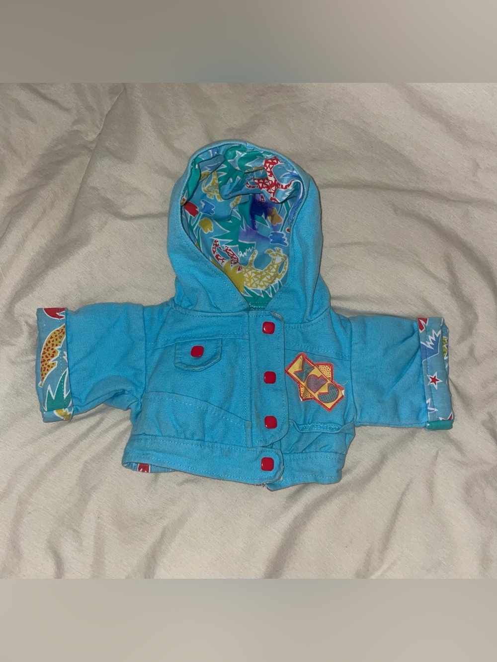 Vintage Rare CPK Cabbage Patch Kids Doll Blue Hoodie Jacket Retro Clothes